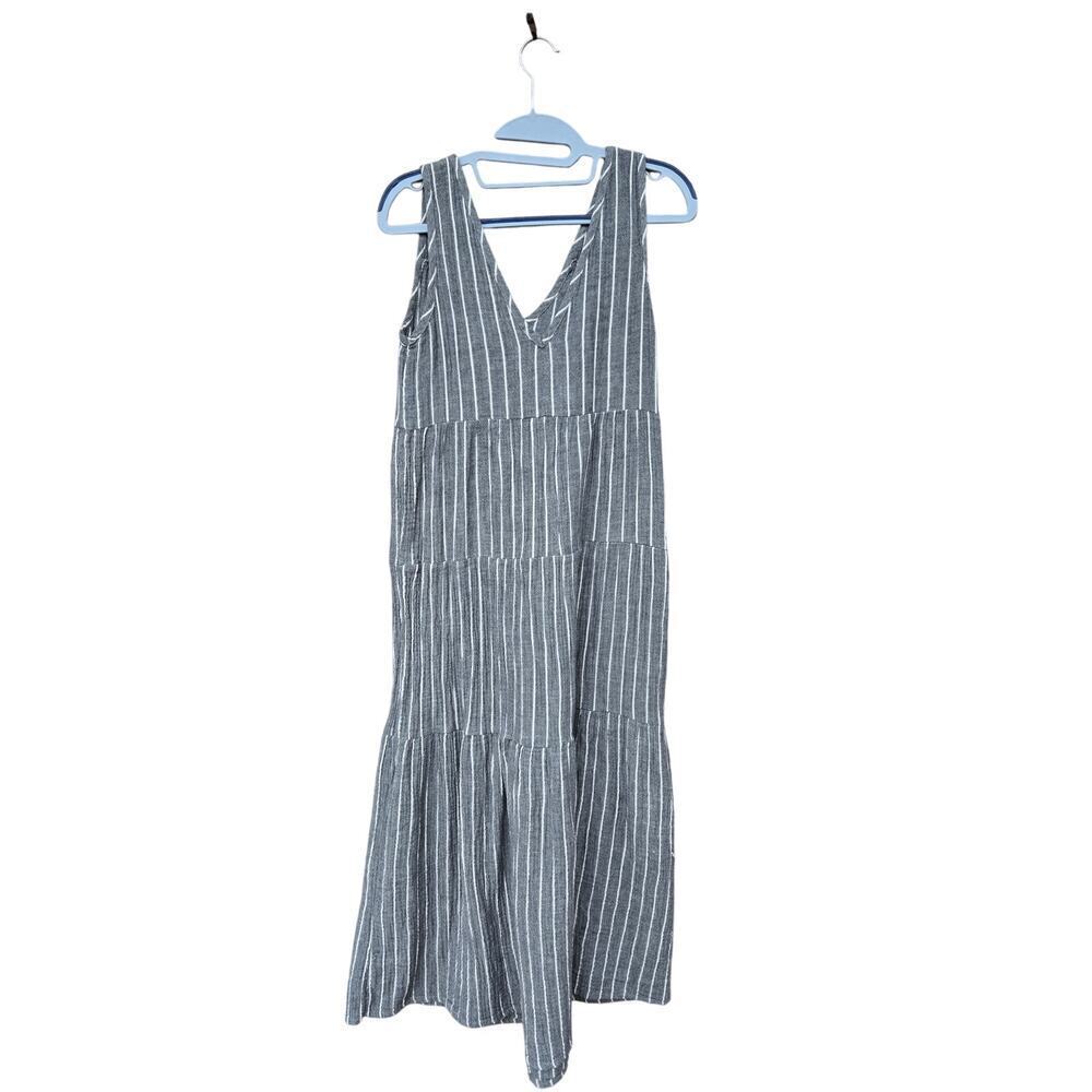 Marine Layer Gray Striped Maxi Dress - Picture 4 of 7